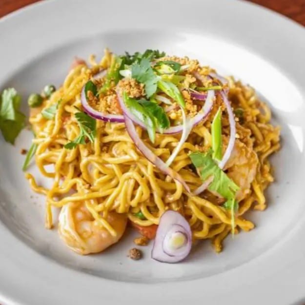Peanut Egg Noodles.