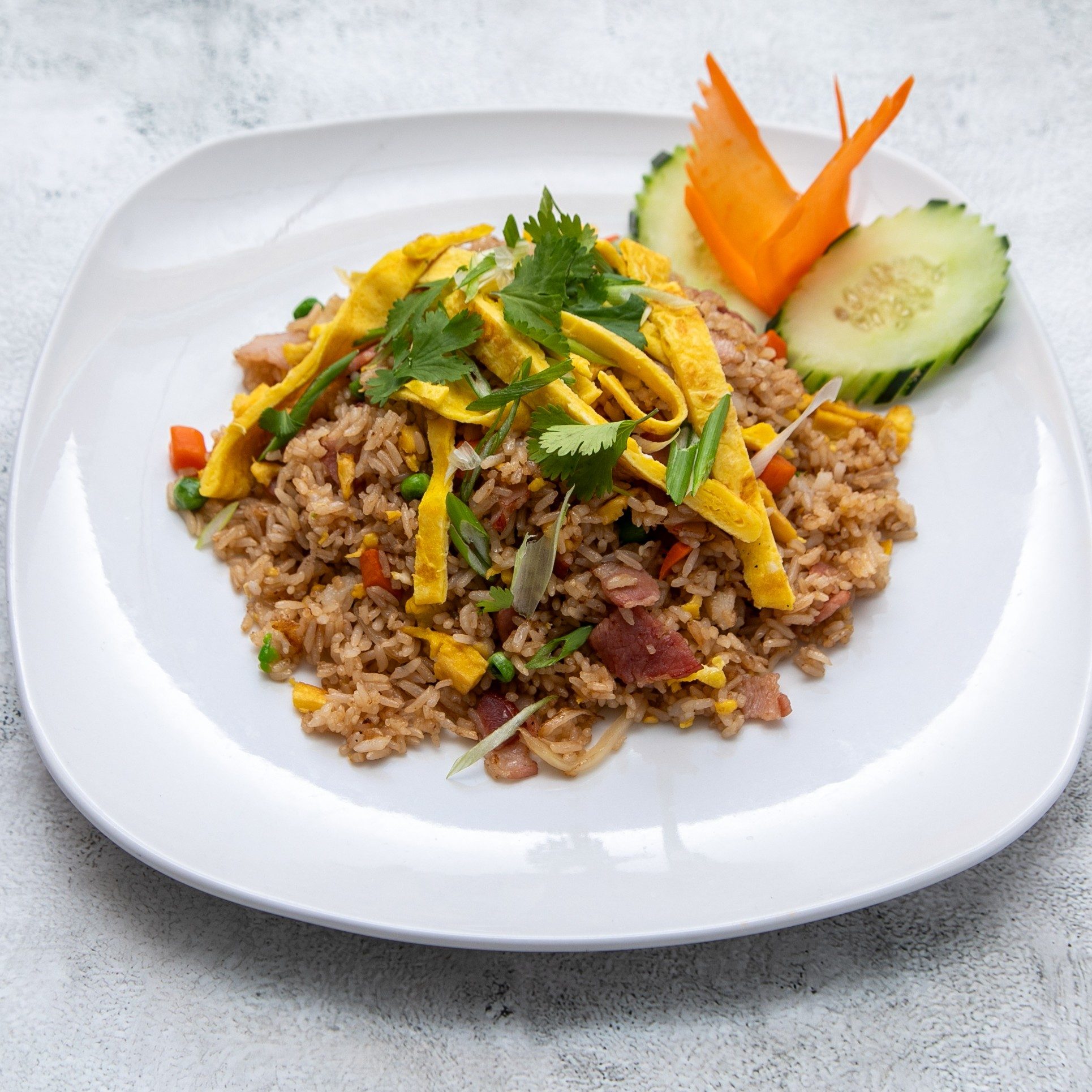 Bacon Fried Rice.