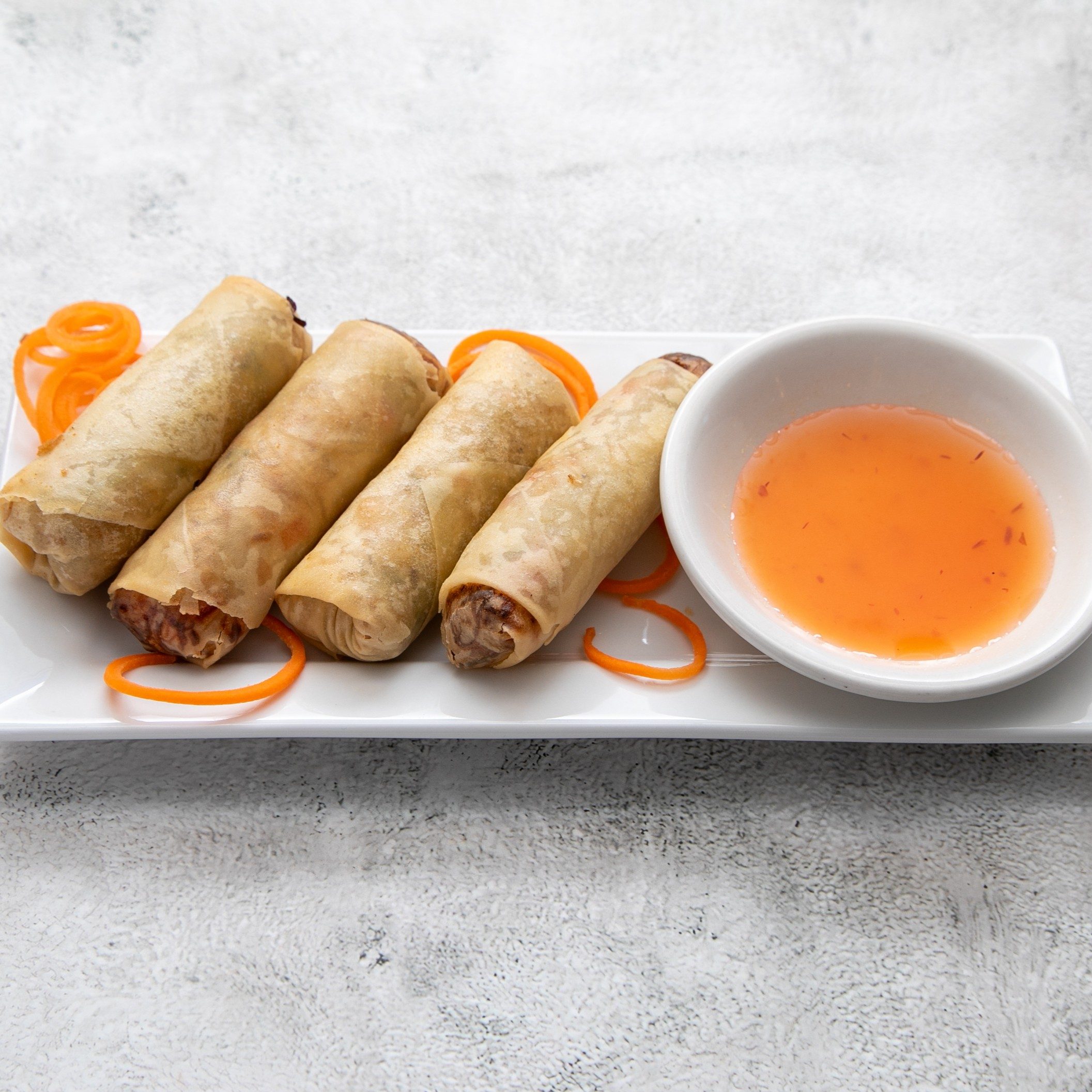 Veggie Egg Rolls.